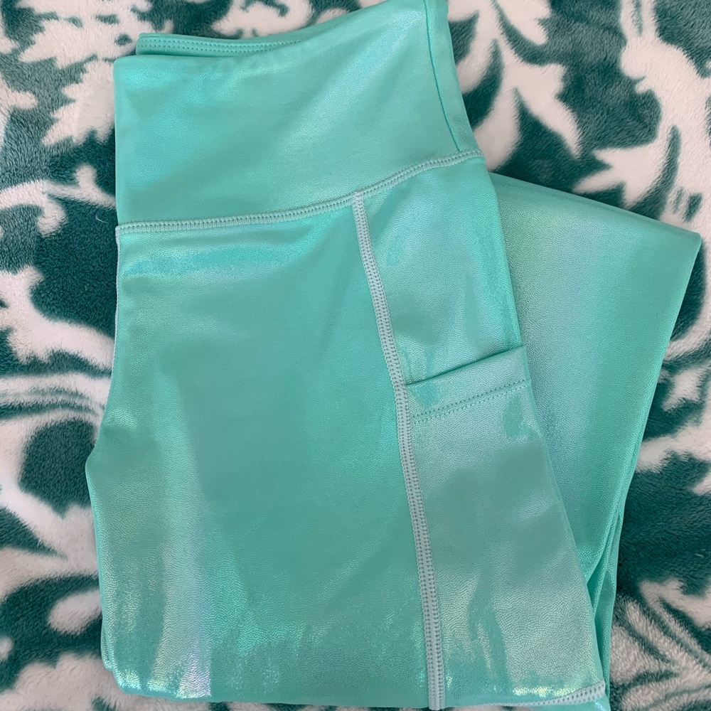 CRVS Teal Shimmer Leggings